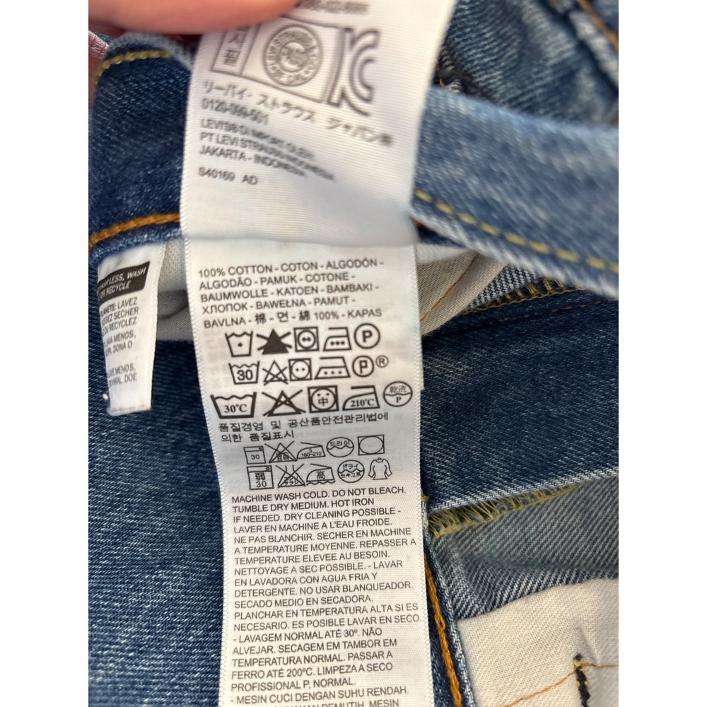 Levis 550 Jeans Relaxed Fit Denim Y2k Vintage 36 x 32 - Picture 8 of 10
